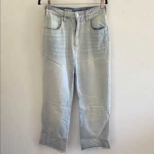 Anthropologie Sky Blue Wide Leg Jeans